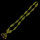 Orula Gala Necklace – Handmade with Beads & Gold Cowrie Shells