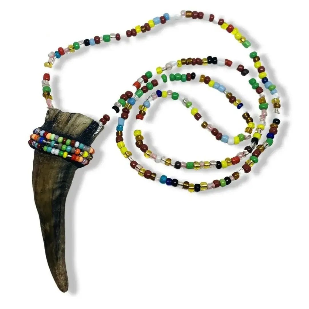 1 Makuto Mpaka necklace 7 Rayo Ngurufinda Ozain Osain para carga IFA BABALAWO SHANGO - SanteriaGuide