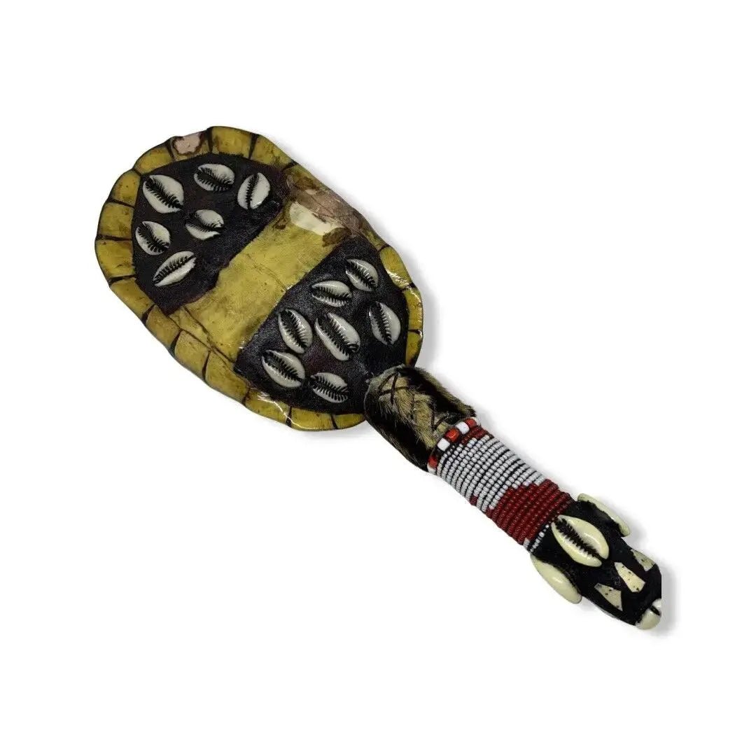 1 Maraca Grande De Shango Decorada Kabiosile Alafi Yoruba Babalawo Chango Large - SanteriaGuide