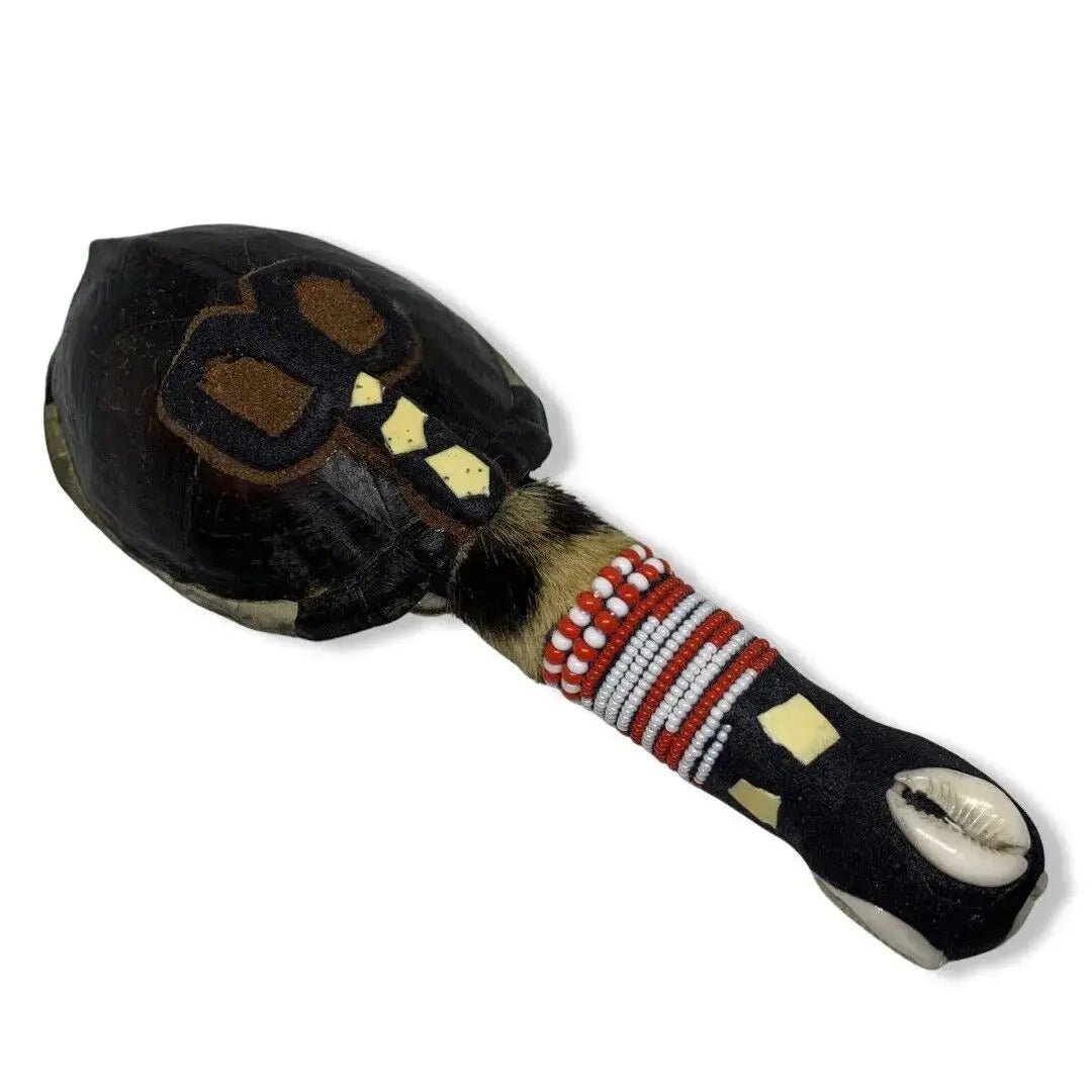 1 Maraca Grande De Shango Decorada Kabiosile Alafi Yoruba Babalawo Chango Large - SanteriaGuide