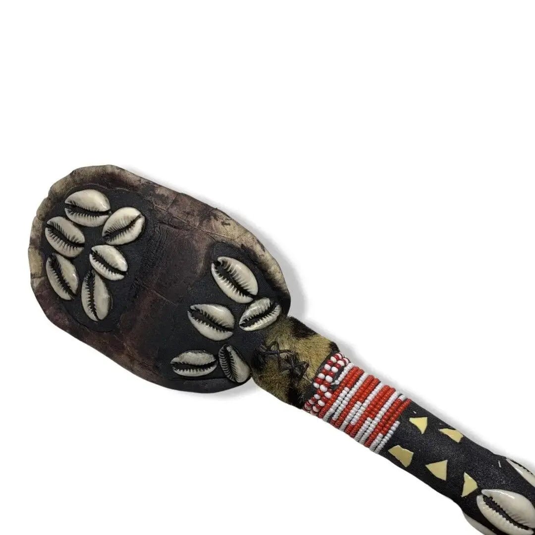 1 Maraca Grande De Shango Decorada Kabiosile Alafi Yoruba Babalawo Chango Large - SanteriaGuide