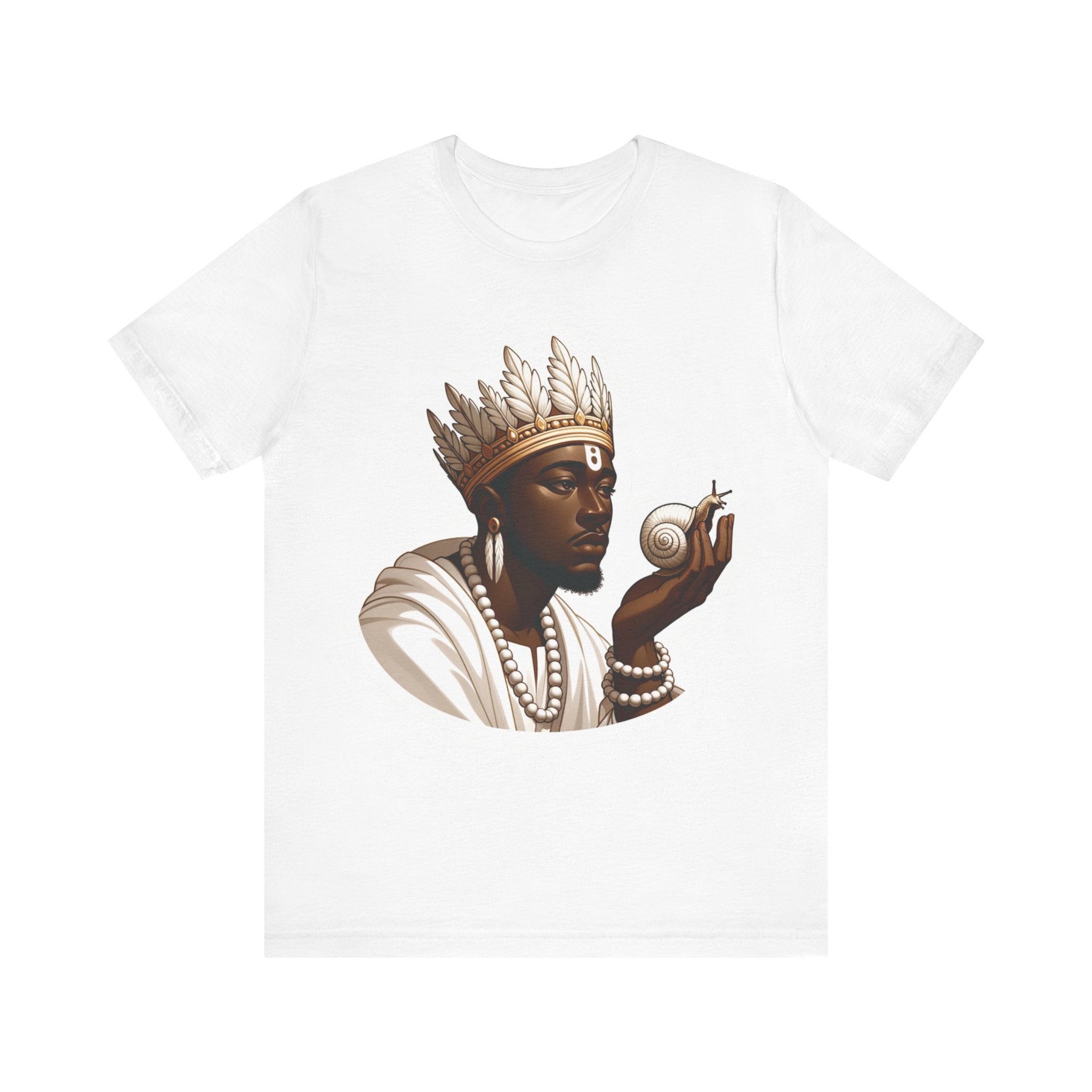 Obatala Snail T-Shirt - Spiritual Orisha Worship & Yoruba Mythology - SanteriaGuide