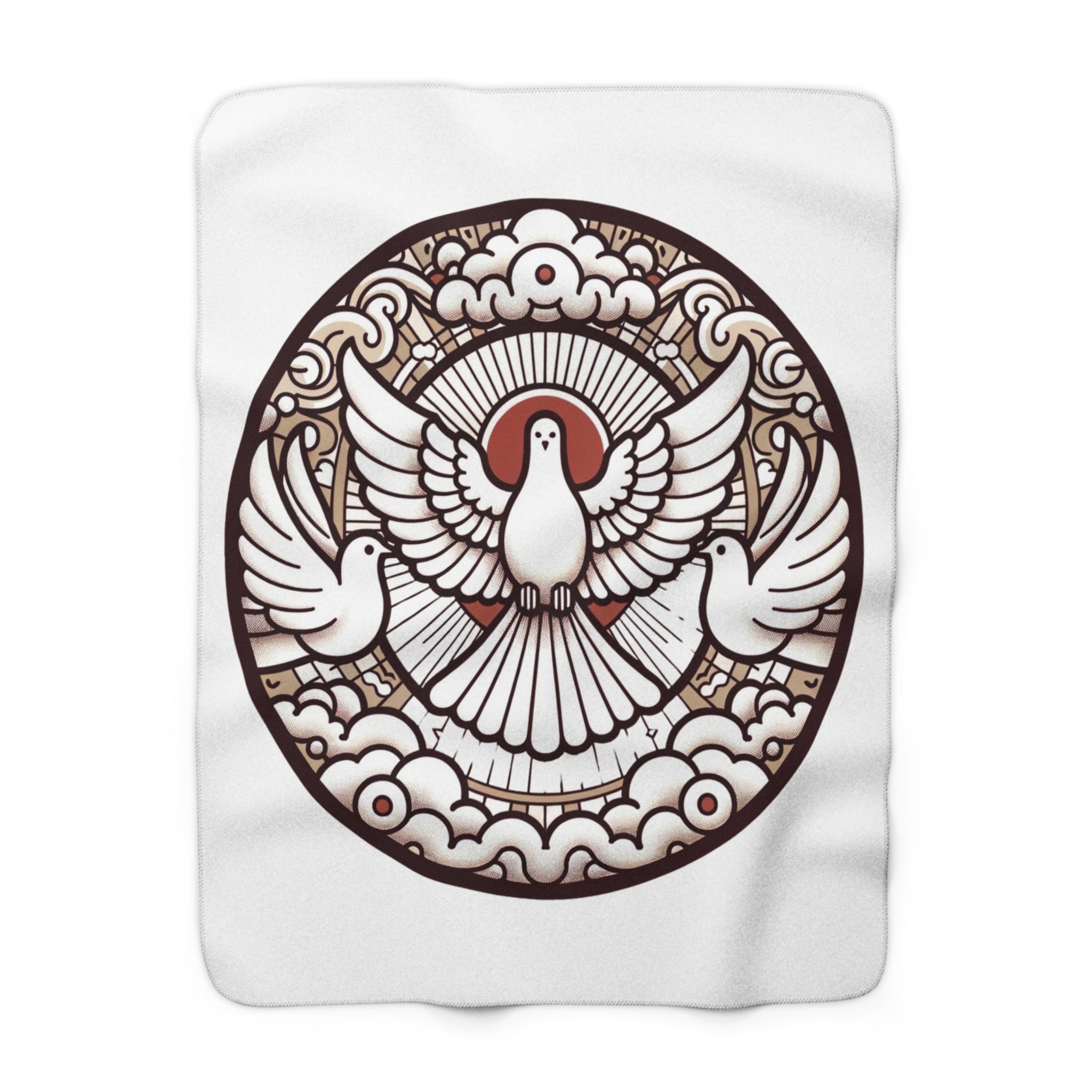 Obatala Sherpa Fleece Blanket - SanteriaGuide