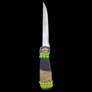 Pinaldo Cuchillo para Orunmila – De Piel, Diseño 7 (Cuchillo con Cuero para Orunmila – Diseño 7)