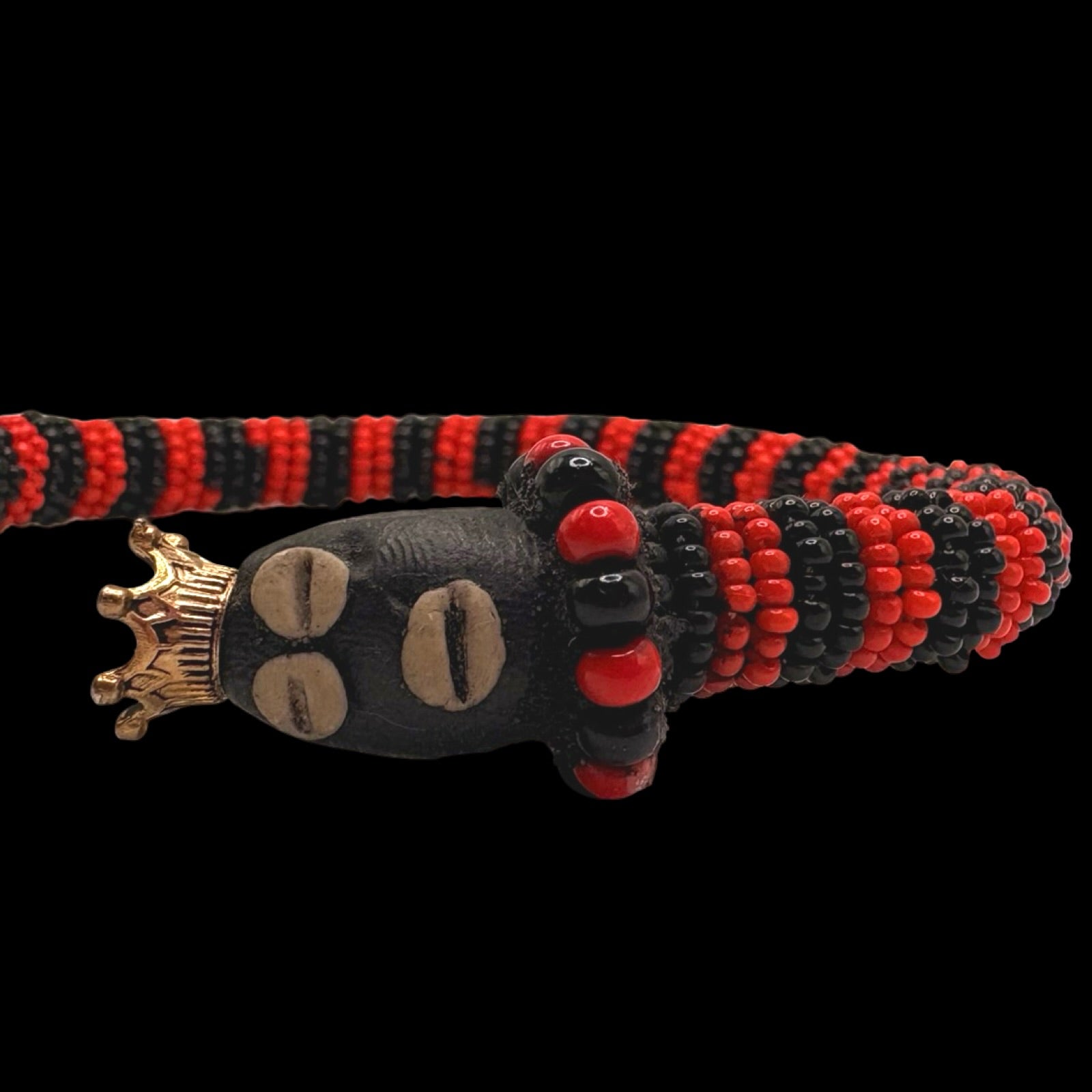 Pulsera Hecha a Mano Ilde de Eleguá Laroyé - Conchas de Cauri o Diseño de Cara Yoruba Santería Orisha