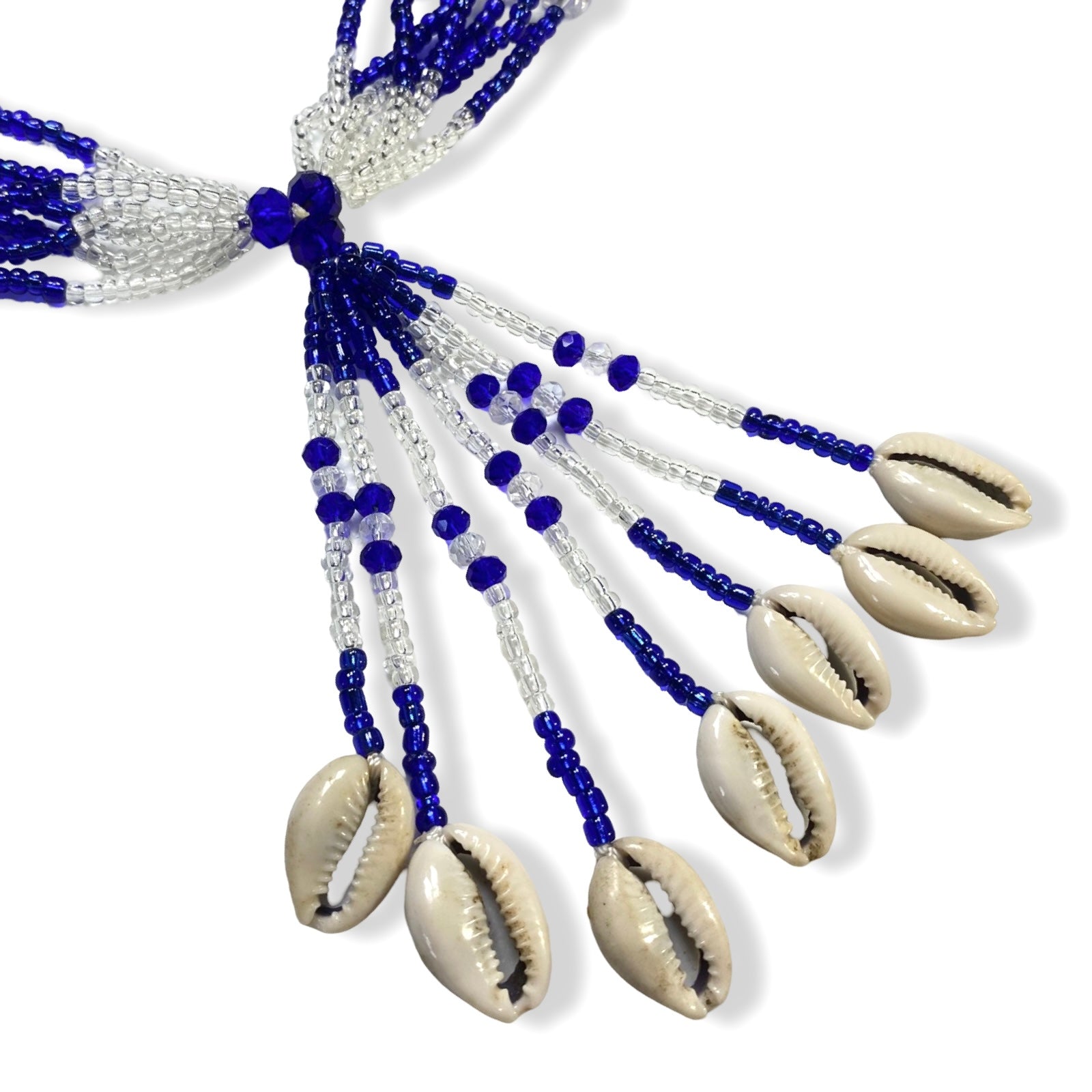 Handmade Mazo de Yemayá - Crystal for Sopera | Yoruba Santería Orisha - SanteriaGuide