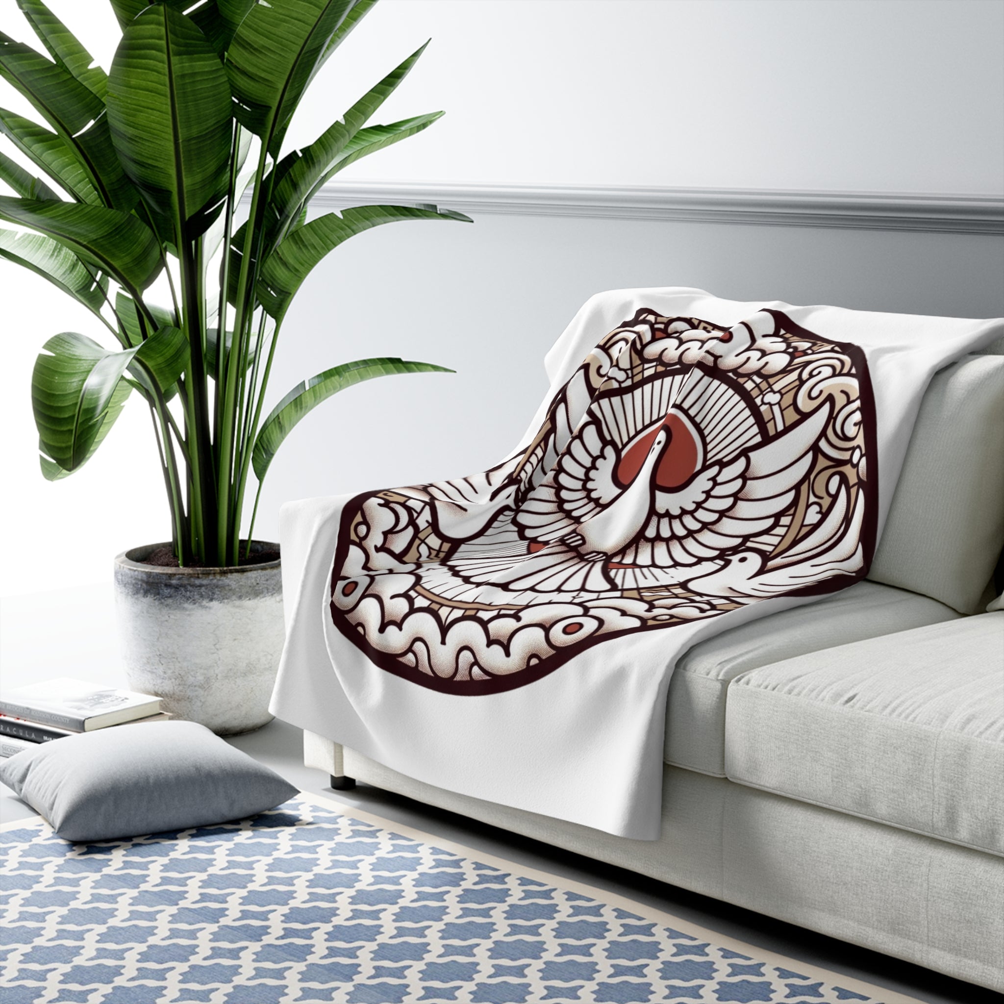 Obatala Sherpa Fleece Blanket - SanteriaGuide