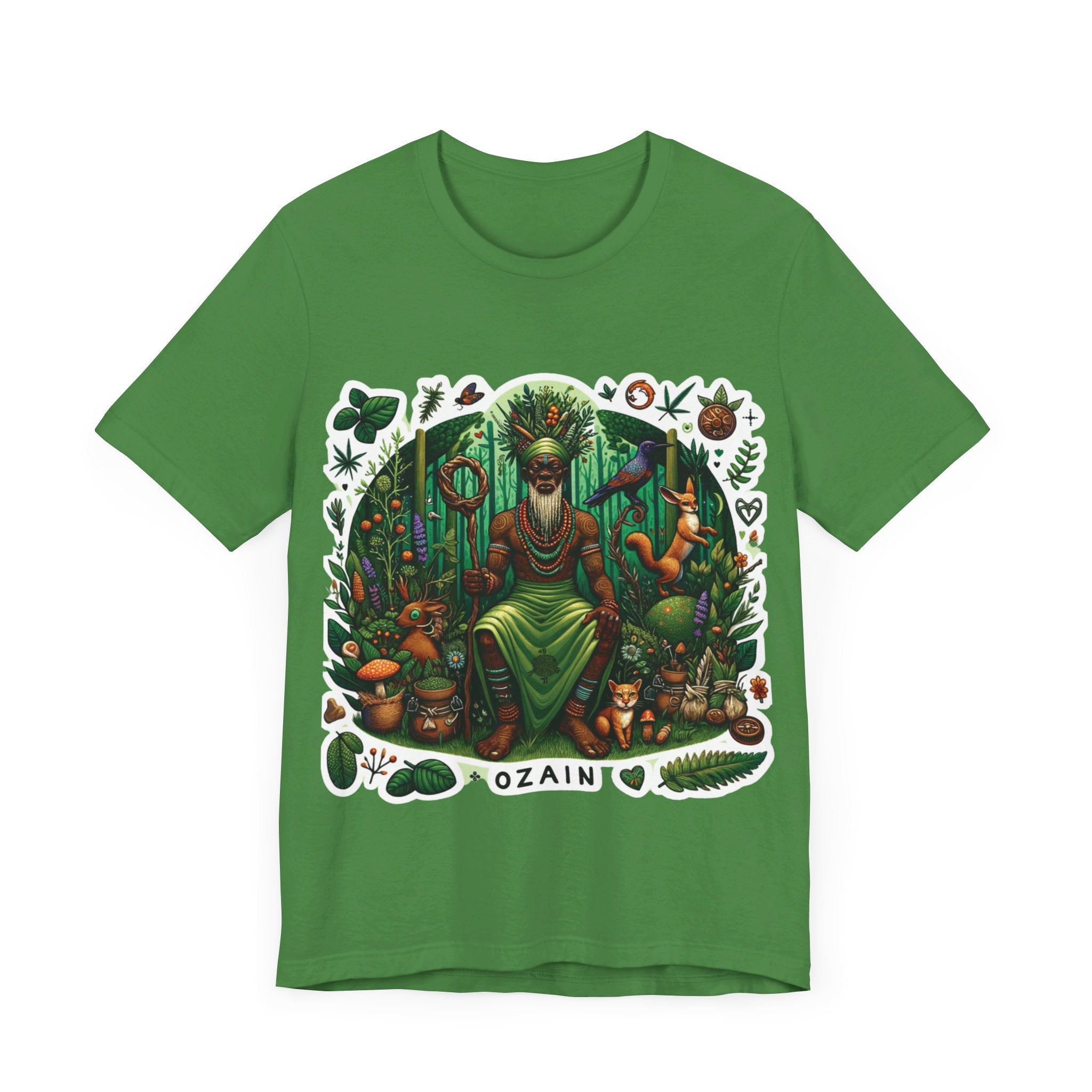 Ozain Osain Nature T-Shirt - Spiritual Orisha Worship & Yoruba Mythology - SanteriaGuide