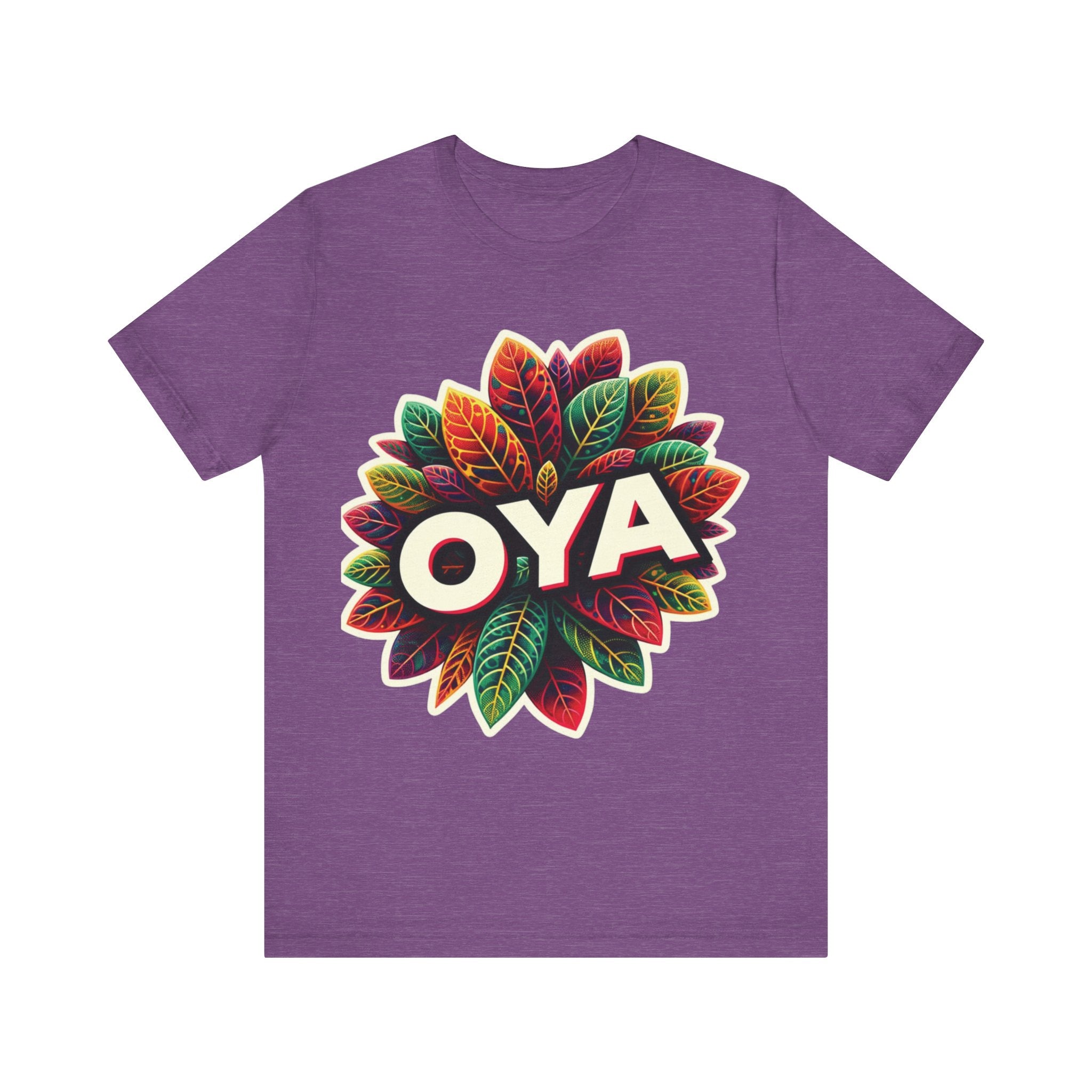 Oya Croto flower T-Shirt - Spiritual Orisha Worship & Yoruba Mythology - SanteriaGuide