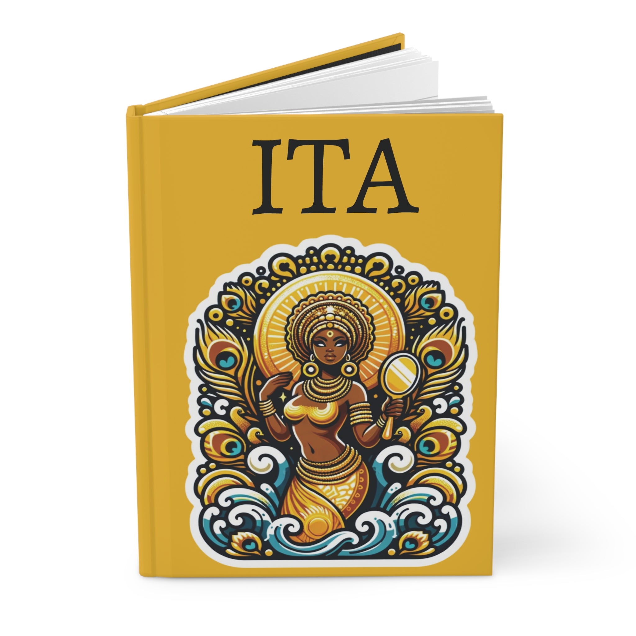 Oshun Hardcover Journal: Matte Finish ITA for Spiritual Reflection - SanteriaGuide