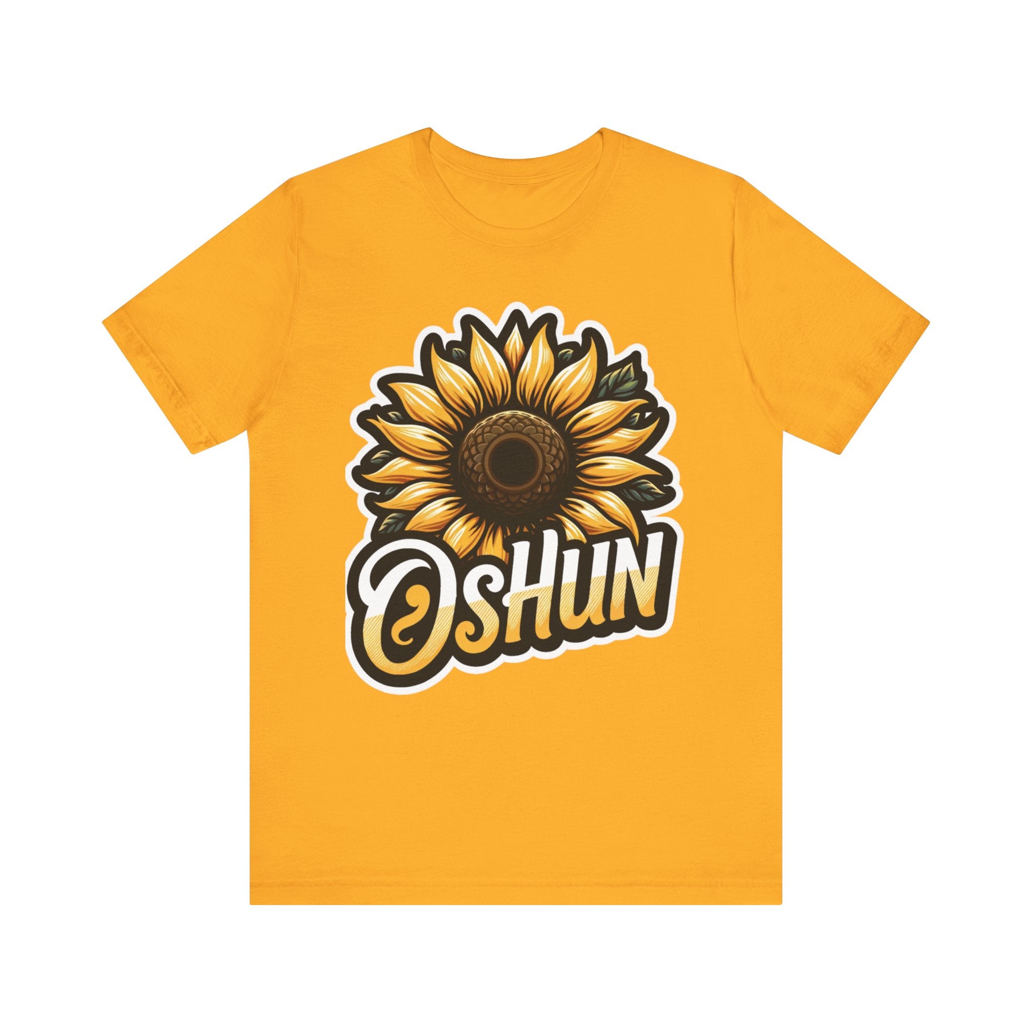 Oshun Sunflower T-Shirt - Spiritual Orisha Worship & Yoruba Mythology - SanteriaGuide