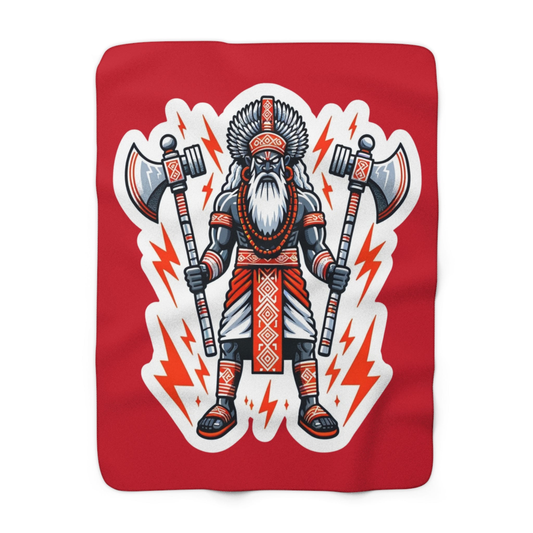 Shango Sherpa Fleece Blanket - SanteriaGuide