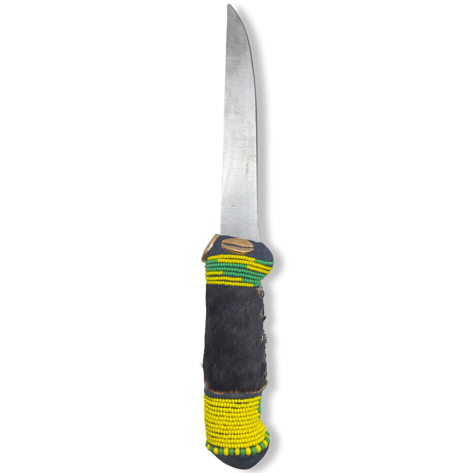 Cuchillo para Babalawo Santero Oba Oriate Orunmila - De Piel - Diseño 6