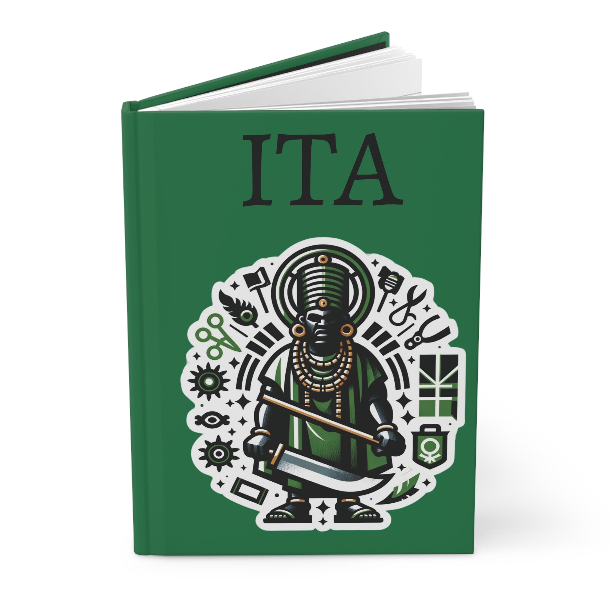 Oggun Hardcover Journal: Matte Finish ITA for Spiritual Reflection - SanteriaGuide