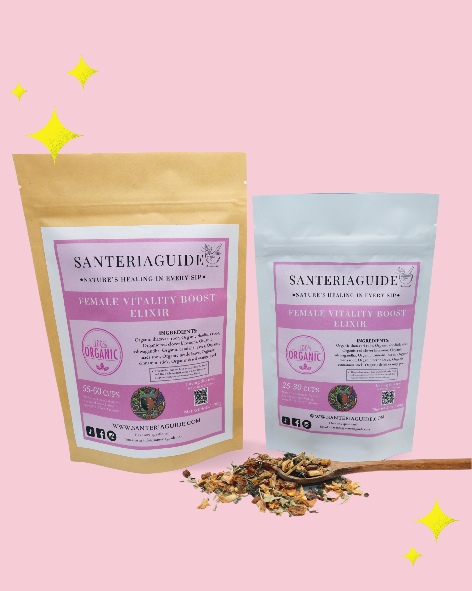 Té elixir potenciador de la vitalidad femenina SanteriaGuide 