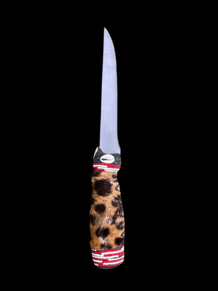 Pinaldo Cuchillo para Shango – De Piel, Diseño 1 (Knife with Leather for Shango – Design 1)