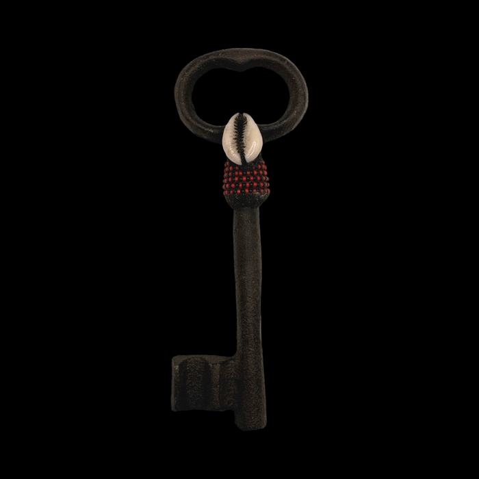 Adorned Eleguá Key - Honor & Spiritual Pathways Yoruba Santeria Orisha
