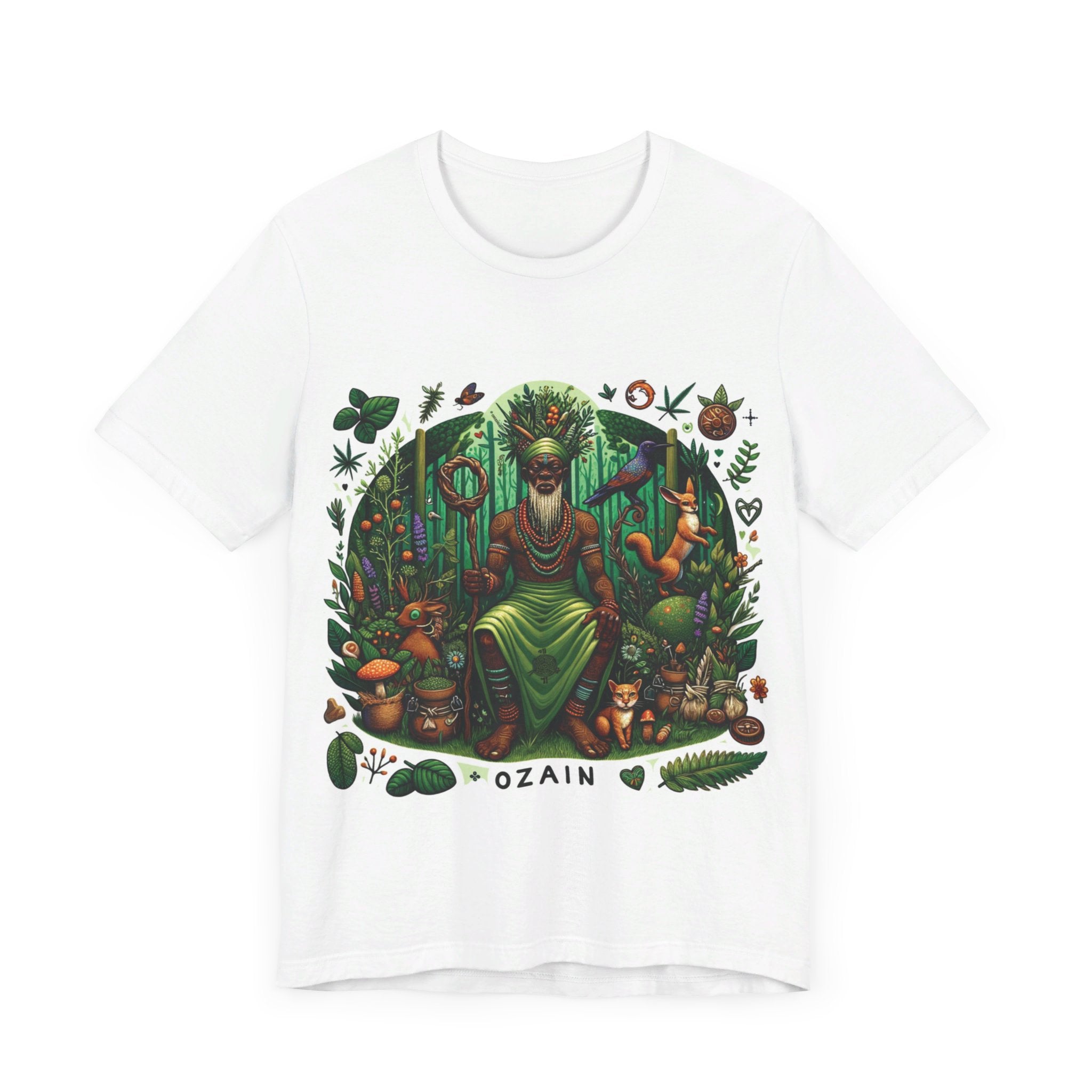 Ozain Osain Nature T-Shirt - Spiritual Orisha Worship & Yoruba Mythology - SanteriaGuide