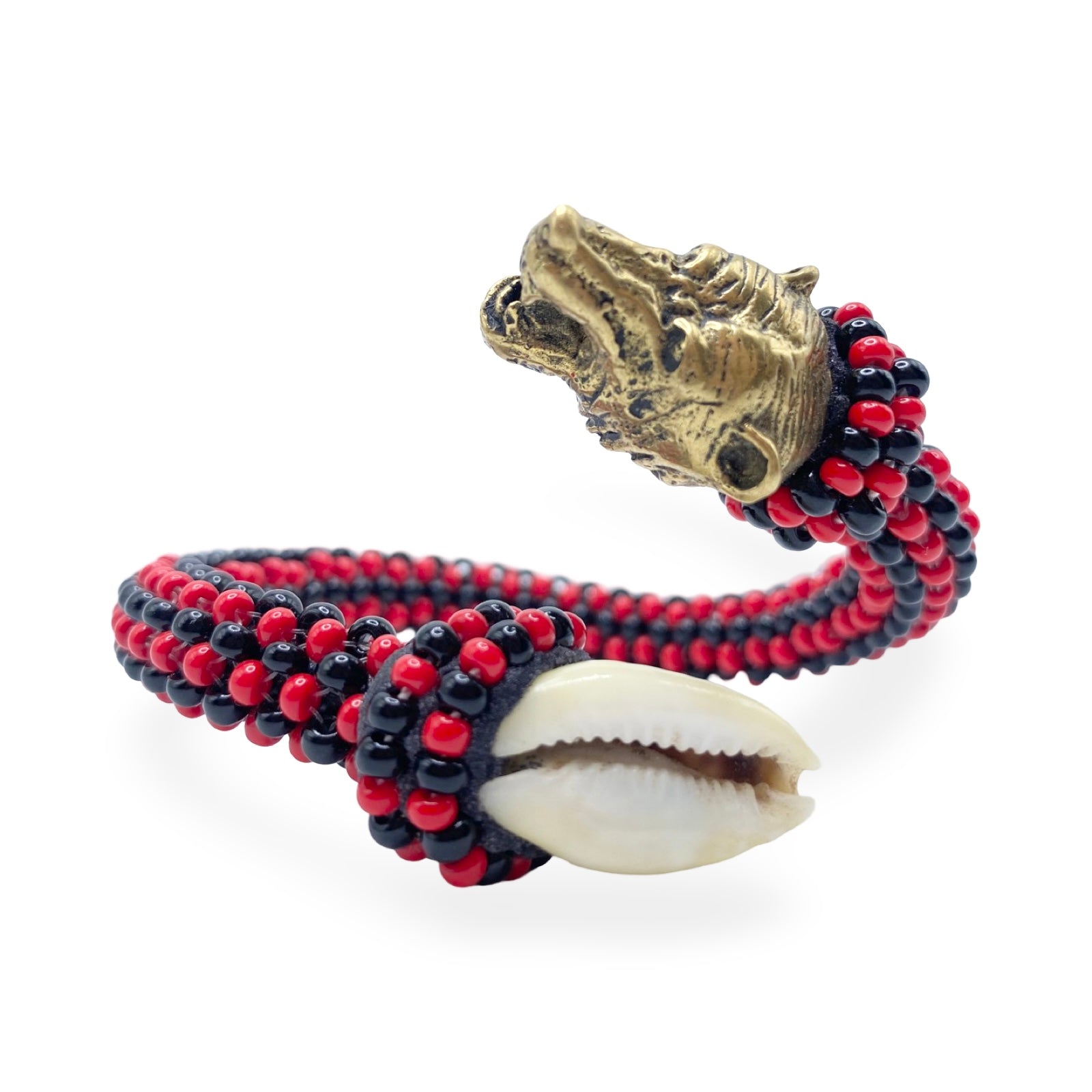 Pulsera de Elegua Laroye Eshu – Conchas de Cauri y Bronze