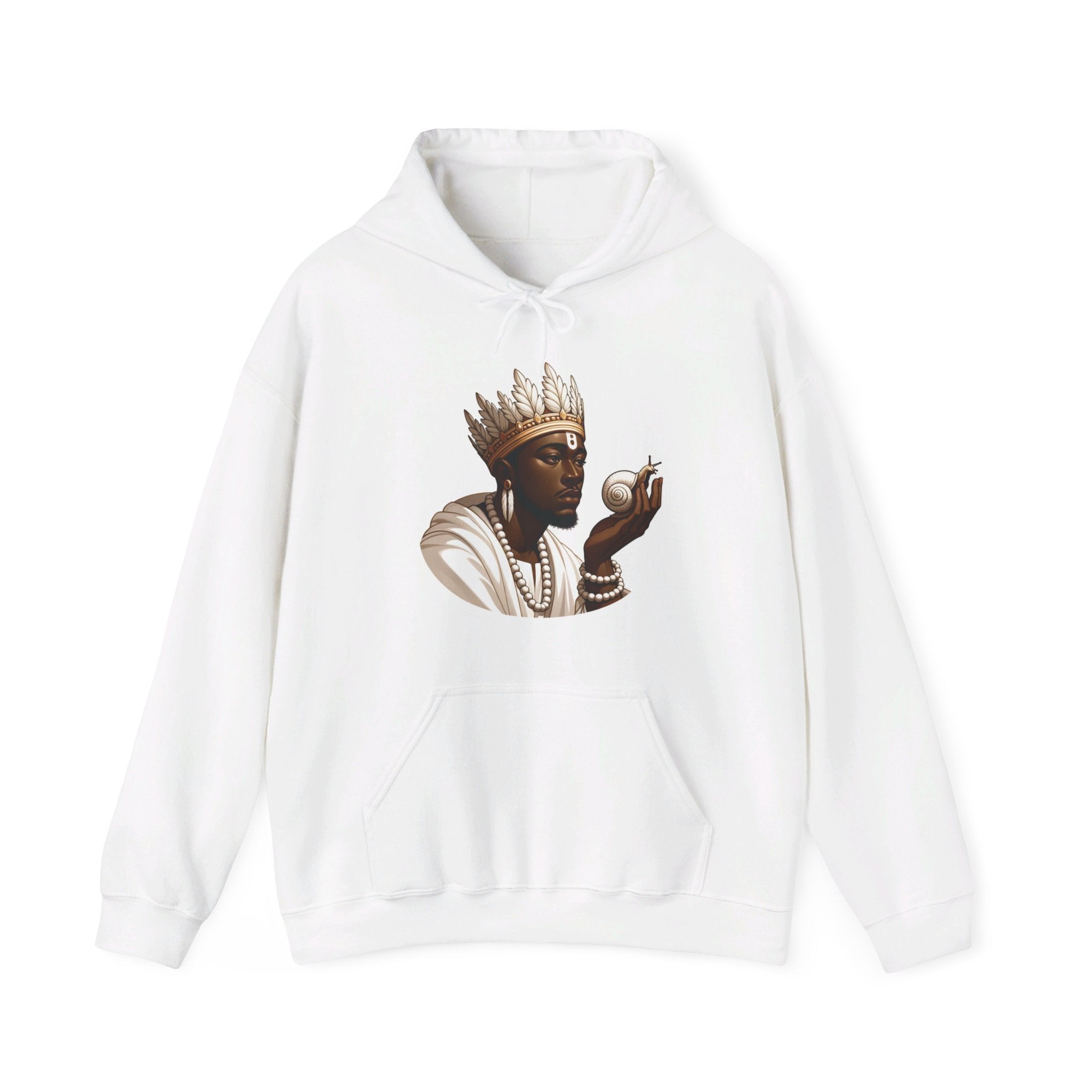 Obatala Snail Hoodie - Spiritual Orisha Worship & Yoruba Mythology - SanteriaGuide