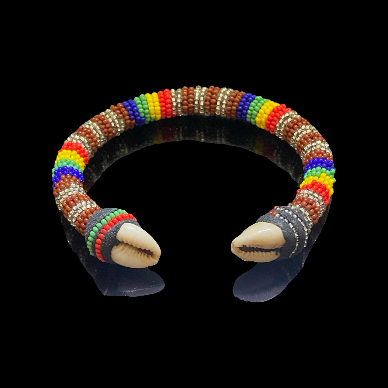 Pulsera hecha a mano Ilde de Agayú - Concha de Cauri Yoruba Santeria Orisha