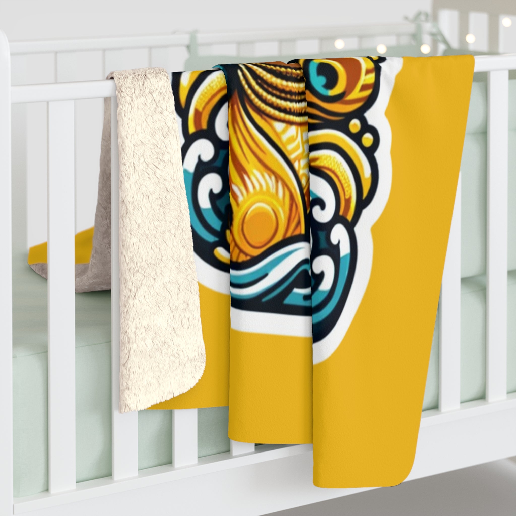 Oshun Sherpa Fleece Blanket - SanteriaGuide