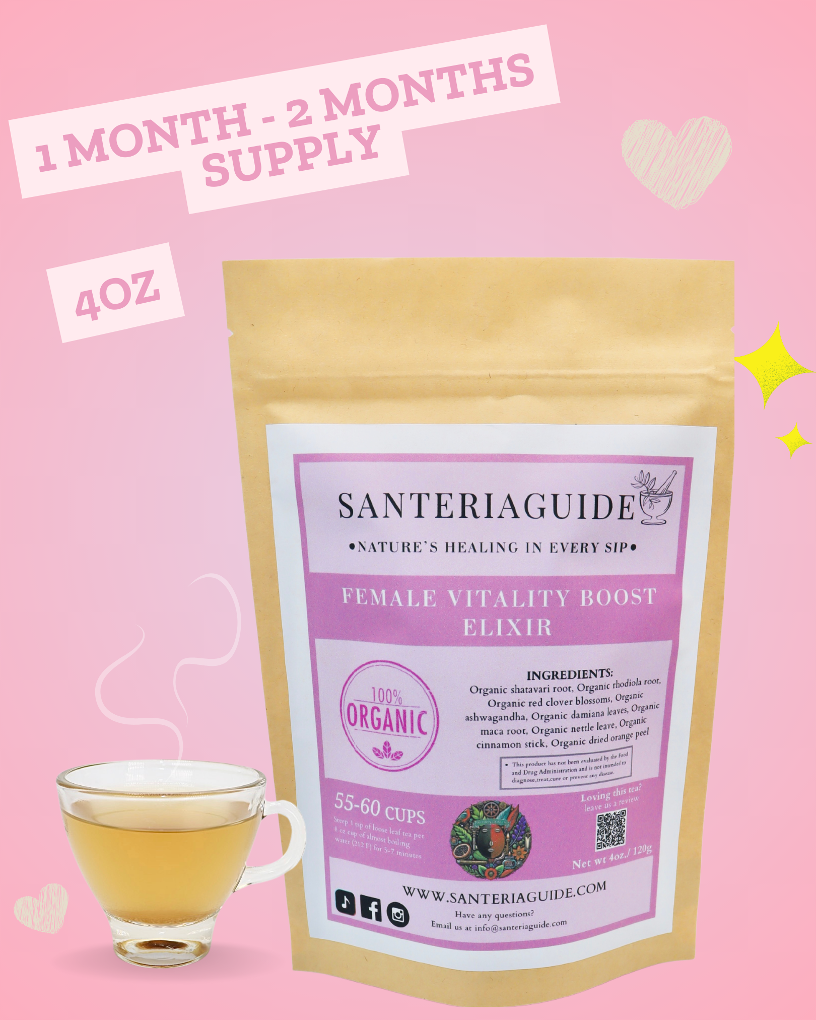 SanteriaGuide Enhanced Female Vitality Boost Elixir Tea