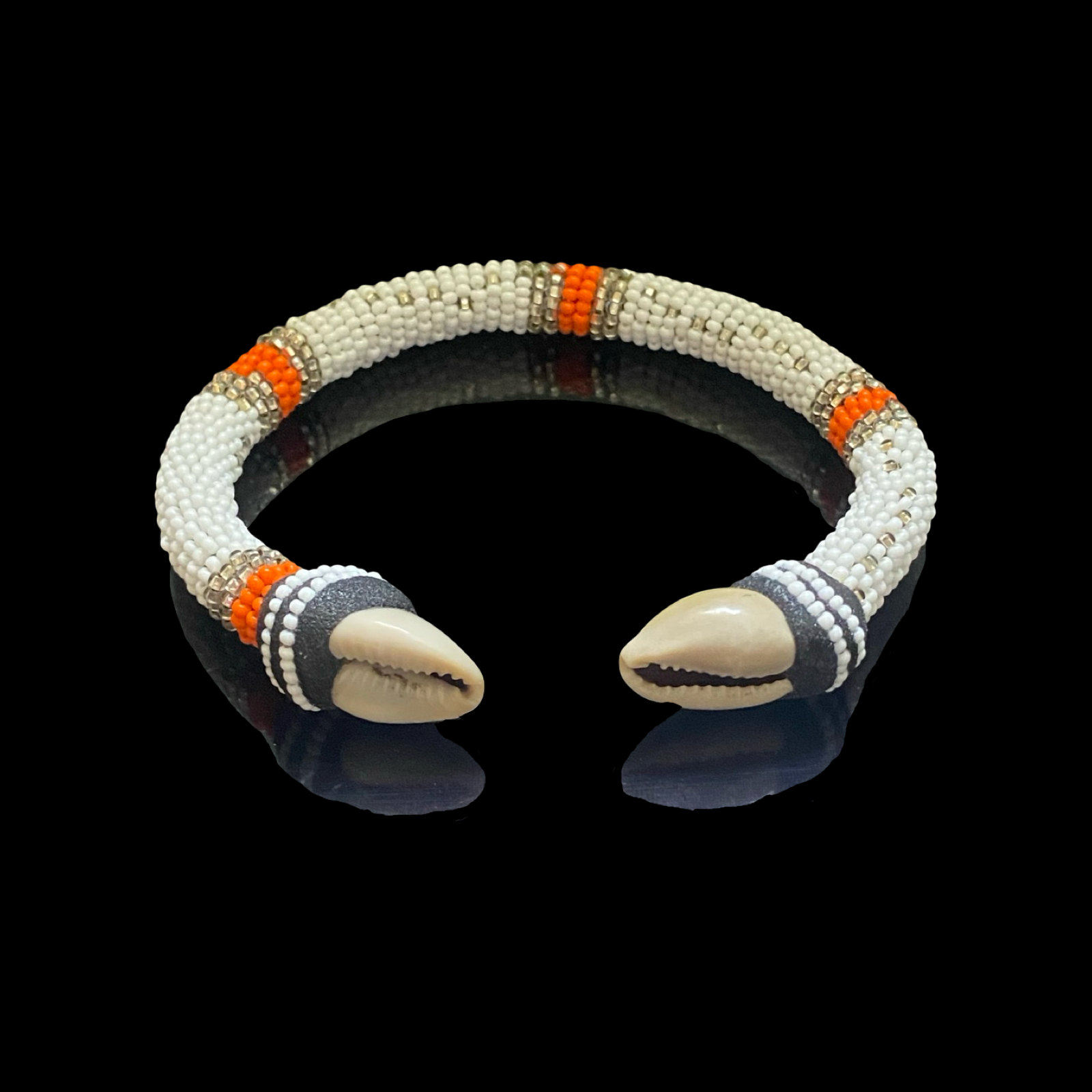 Handmade Ilde de Obatalá Oshagriña Bracelet - Cowrie Shell Yoruba Santeria Orisha