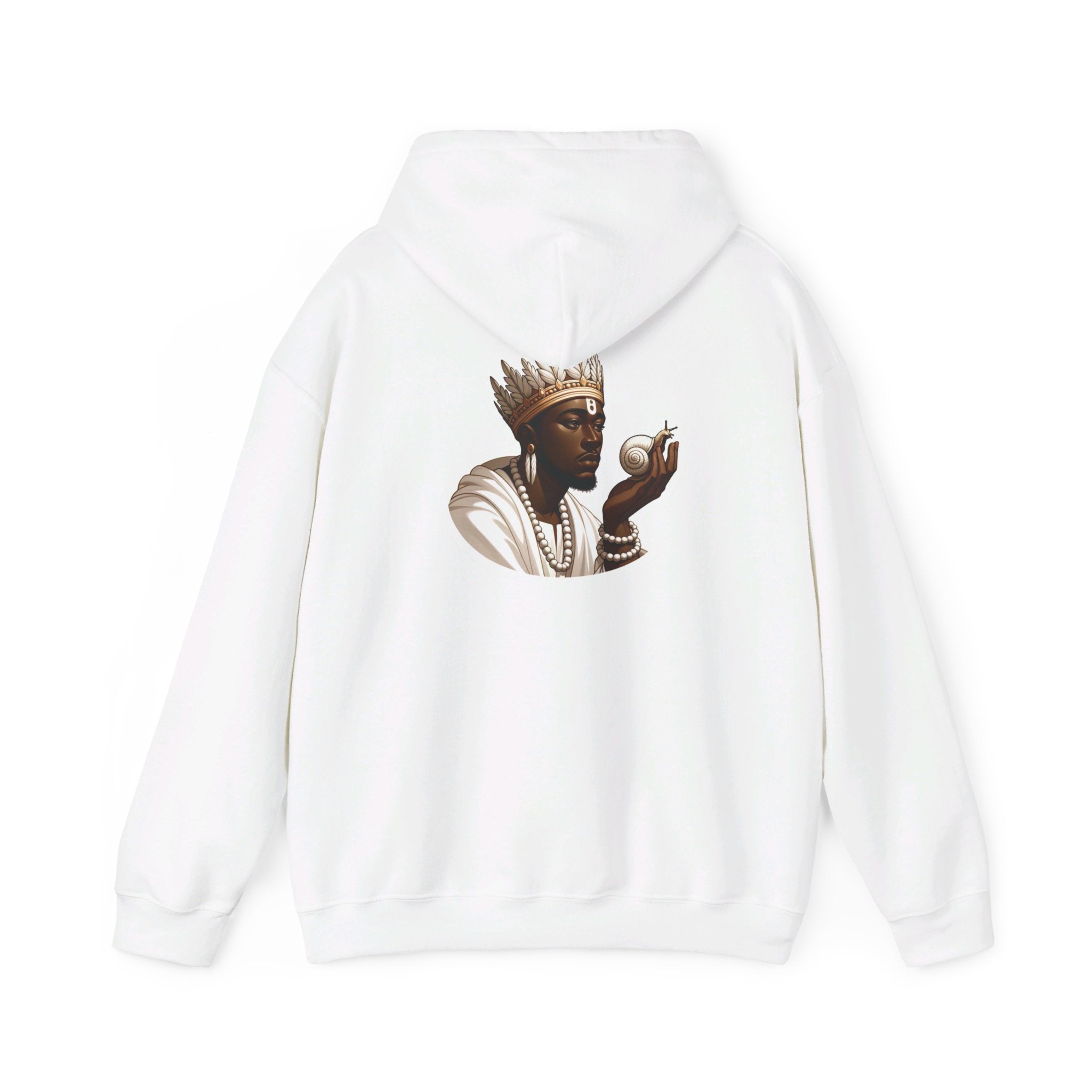 Obatala Snail Hoodie - Spiritual Orisha Worship & Yoruba Mythology - SanteriaGuide