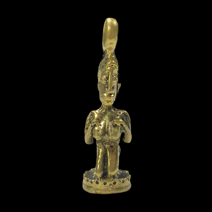 Colgante Eleguá Eshu Alaje Hecho a Mano – Santería Orisha Charm Sin Collar 