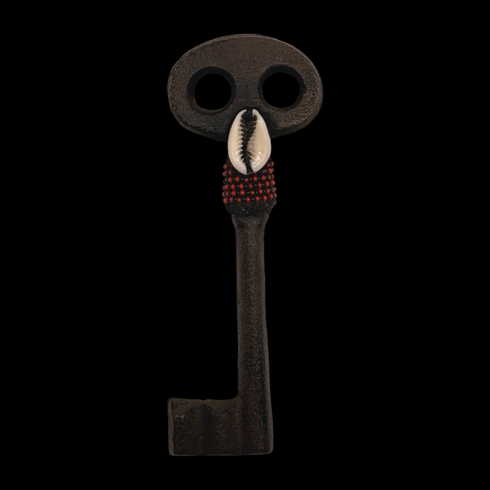 Adorned Eleguá Key - Honor & Spiritual Pathways Yoruba Santeria Orisha