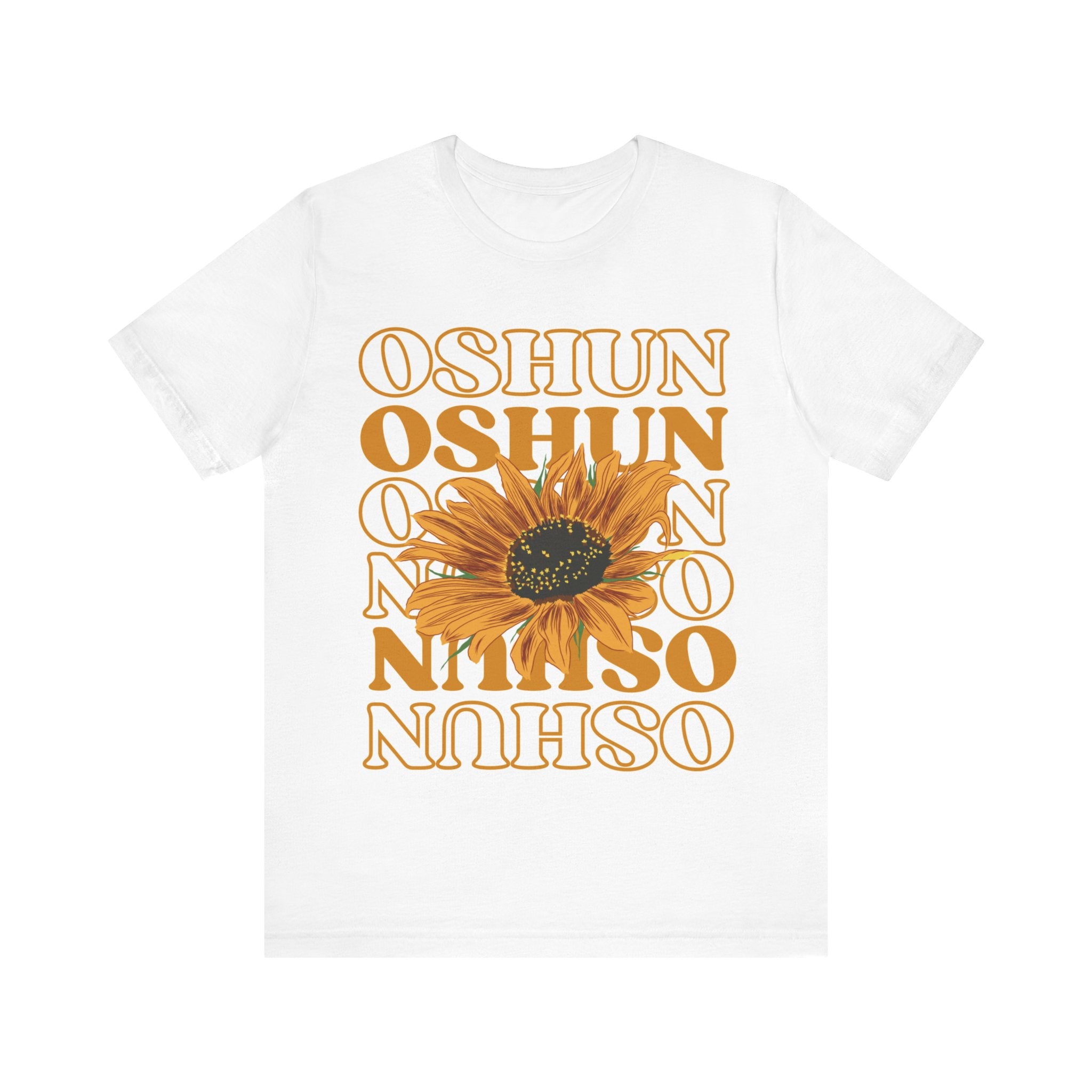 White Oshun T-Shirt - Spiritual Orisha Worship & Yoruba Mythology Inspired Tee - SanteriaGuide