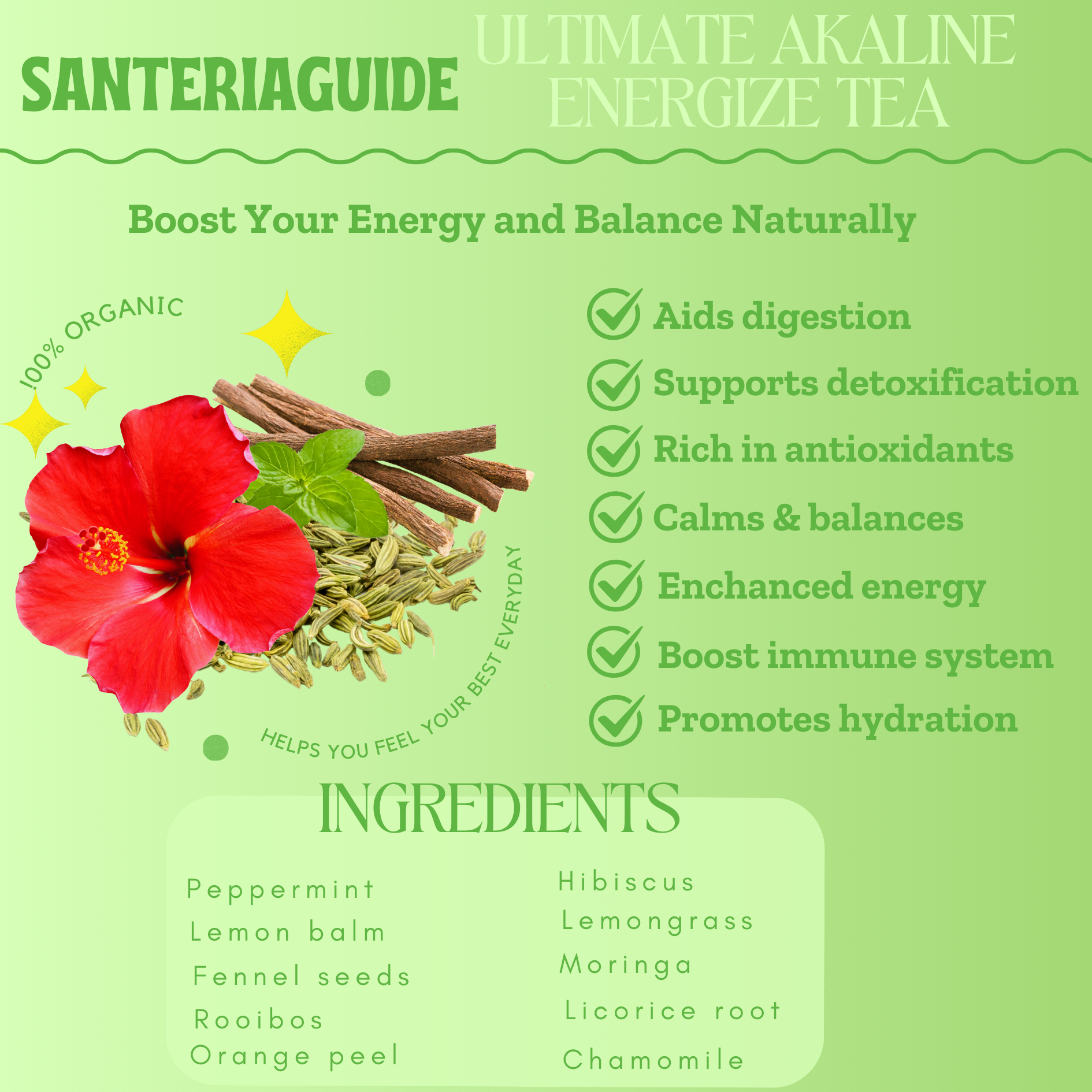 SanteriaGuide Ultimate Alkaline Energize Tea - SanteriaGuide