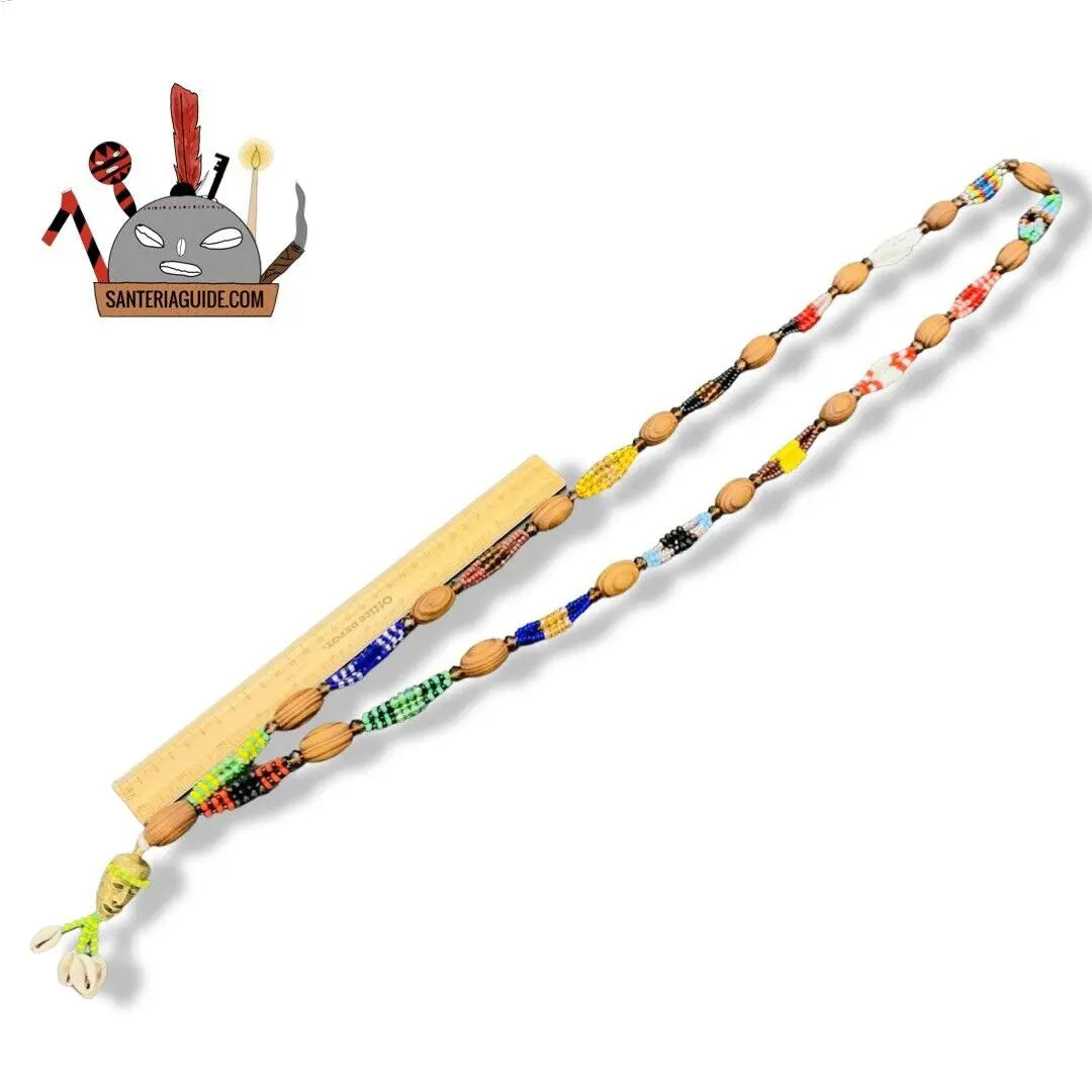 Ogbe Yono Ogbellono Long Beaded Necklace - 32 Inches, For Babalawo Awo, Ifa - SanteriaGuide