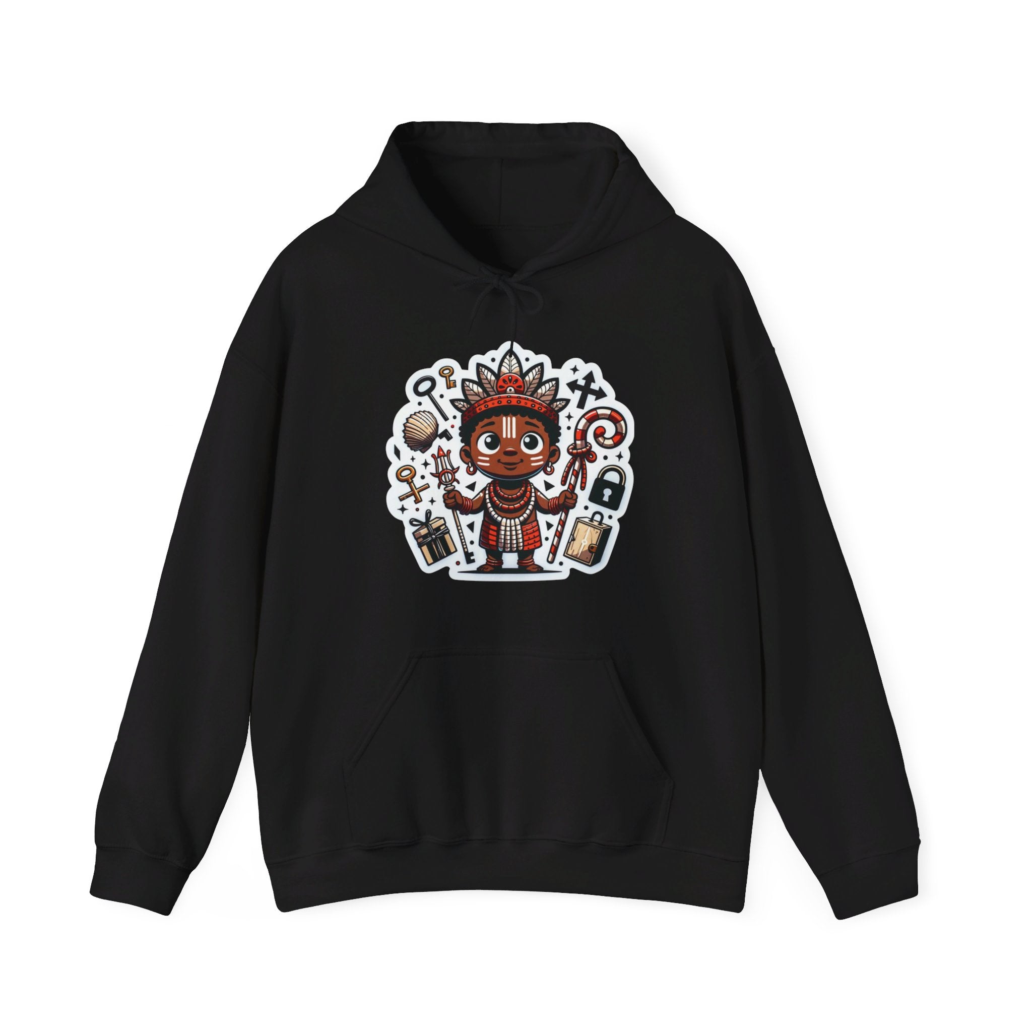 Elegua Hoodie - Spiritual Orisha Worship & Yoruba Mythology - SanteriaGuide