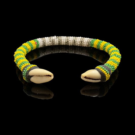 Handmade Ilde de Orula Bracelet with Cowrie Shells - Honoring Different Orishas/Santos