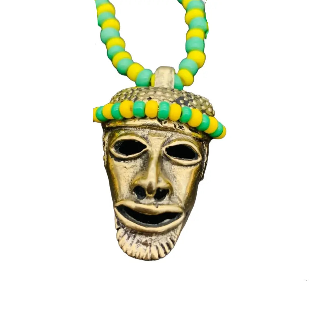 Necklace/Eleke de differente Orishas/Santos con bronze SanteriaGuide