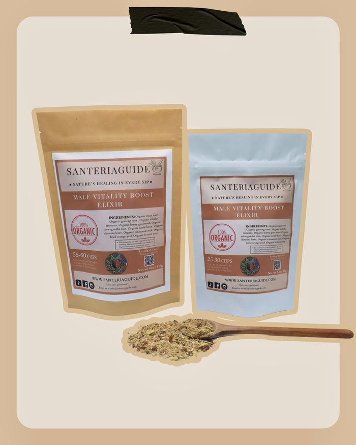 Elixir potenciador de la vitalidad masculina de Santeriaguide: vitalidad en cada sorbo