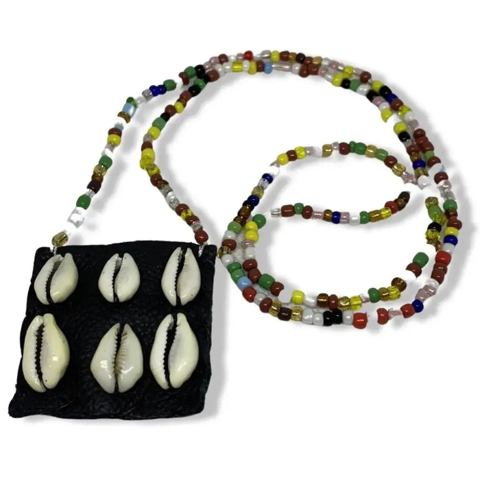 Osain Gurufinda Macuto – Handmade with Sacred Beads & Cowrie Shells