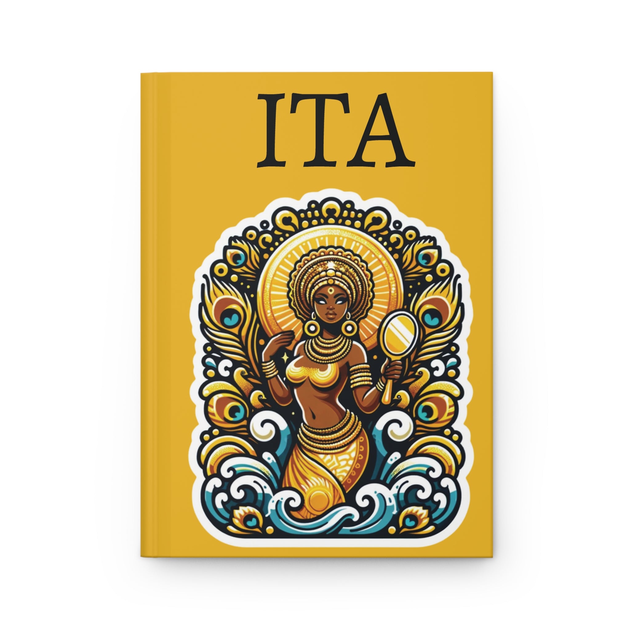 Oshun Hardcover Journal: Matte Finish ITA for Spiritual Reflection - SanteriaGuide