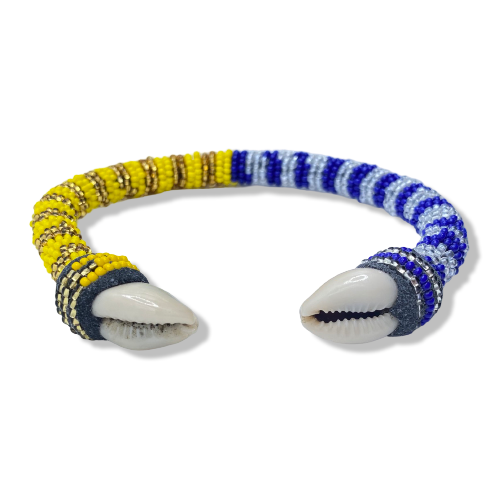 Pulsera de Yemaya con Oshun Las dos Aguas – Conchas de Cauri