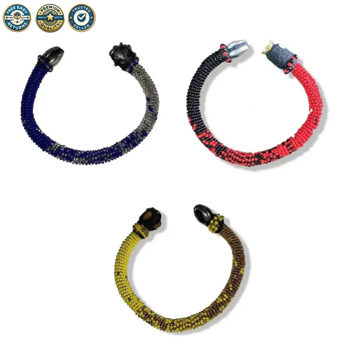 Pulsera Ilde de Different Orishas Hecha a Mano - Cuentas de Cristal y Vidrio Orisha de la Santería Yoruba