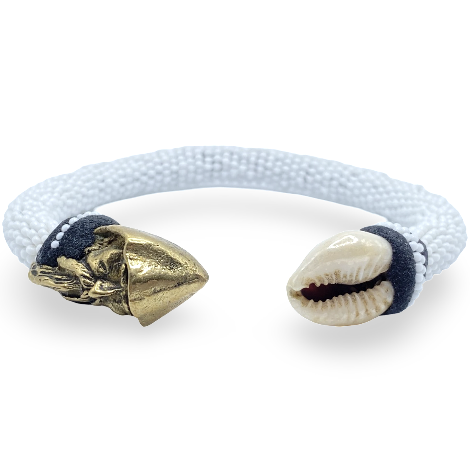 Pulsera de Obatala – Conchas de Cauri y Bronze