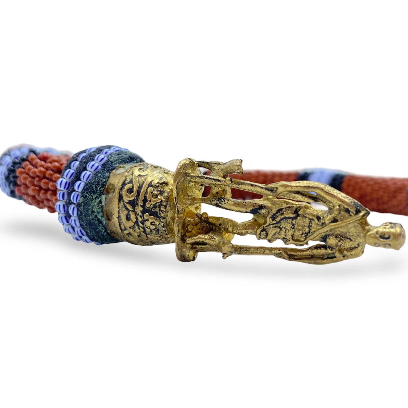 Pulsera de Babalu Aye San lazaro – Conchas de Cauri y Bronze