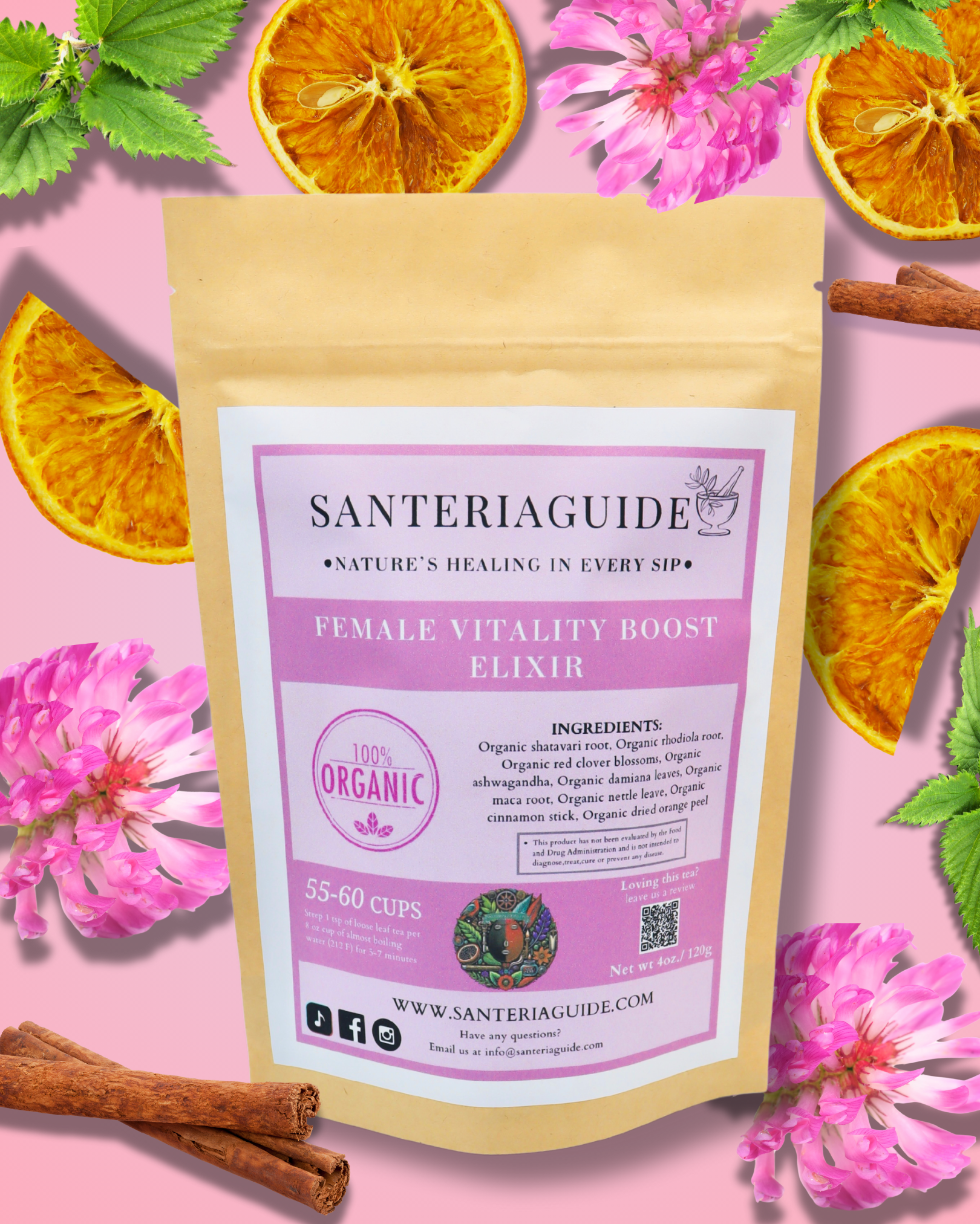 Té elixir potenciador de la vitalidad femenina SanteriaGuide 