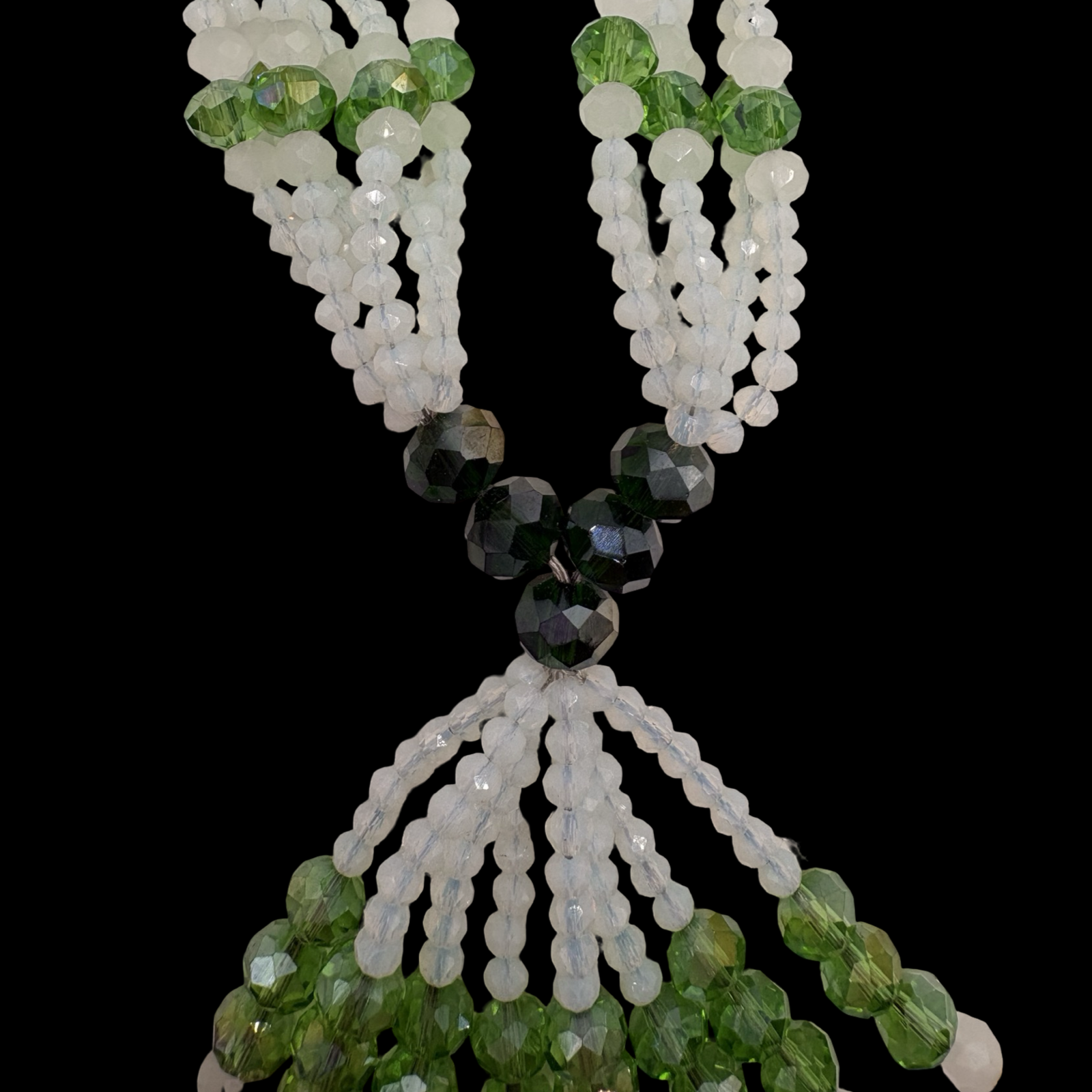 Obatala Alaguema  Gala Necklace – Handmade with Beads & Cowrie Shells