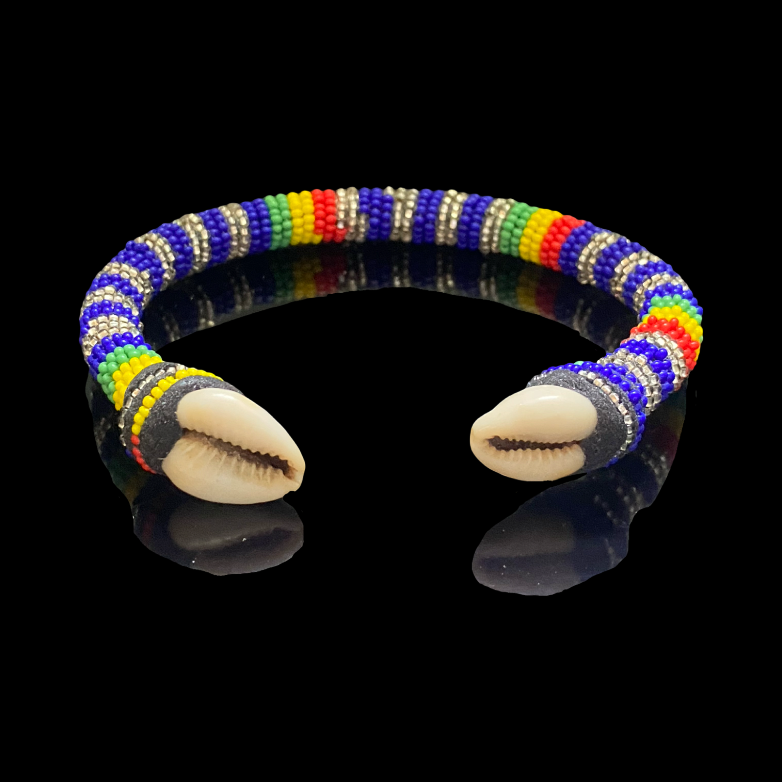 Handmade Ilde de Olokun Bracelet - Cowrie Shells Yoruba Santeria Orisha