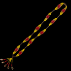 Oshún Ibu Ana Gala Necklace - Handmade with Beads & Gold Cowrie Shells