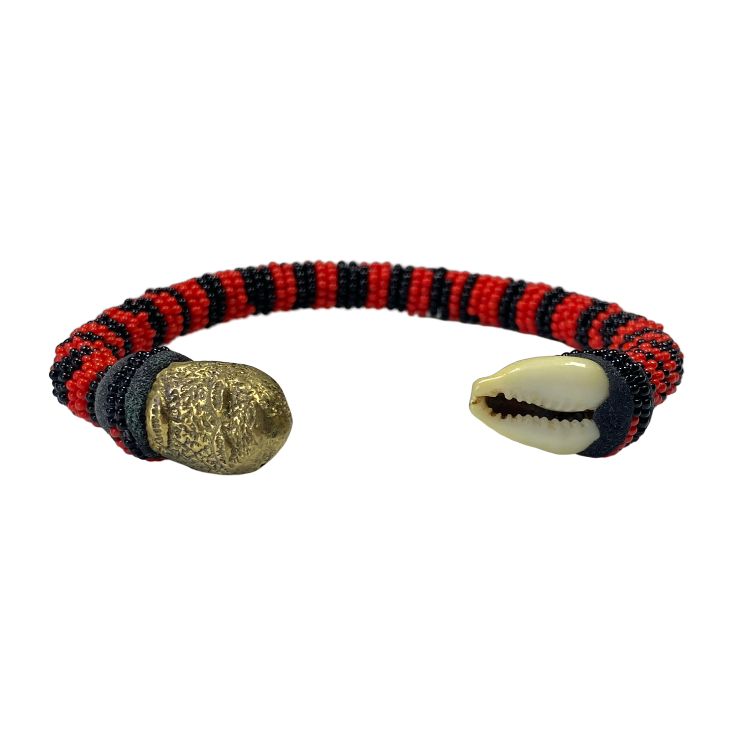 Pulsera de Elegua Laroye Eshu – Conchas de Cauri y Bronze - SanteriaGuide