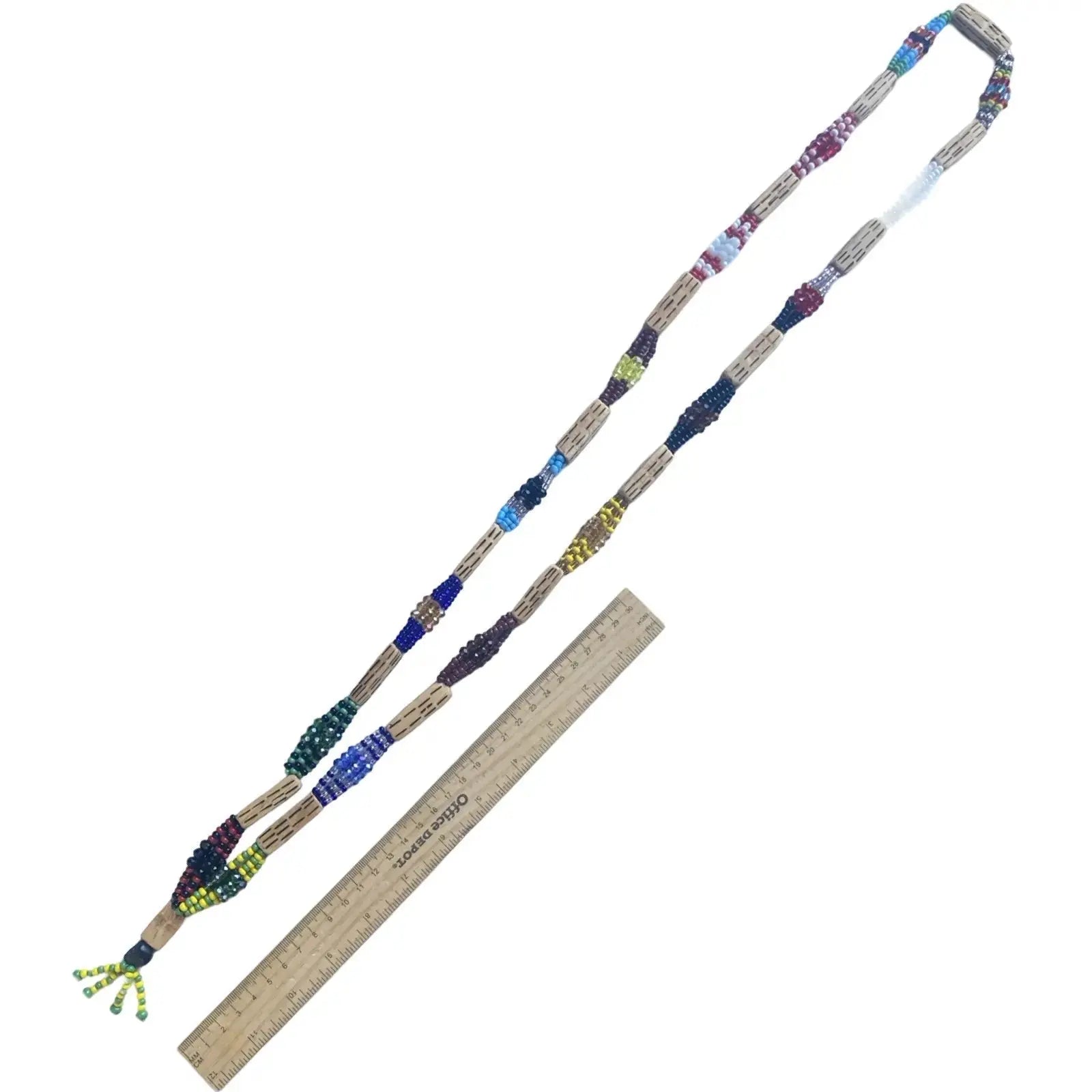 Ogbe Yono Ogbellono Long Beaded Necklace - 32 Inches, For Babalawo Awo, Ifa SanteriaGuide